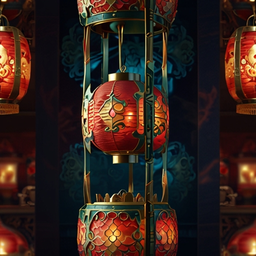 Silk Dragon Lanterns Vulkan Vegas Se